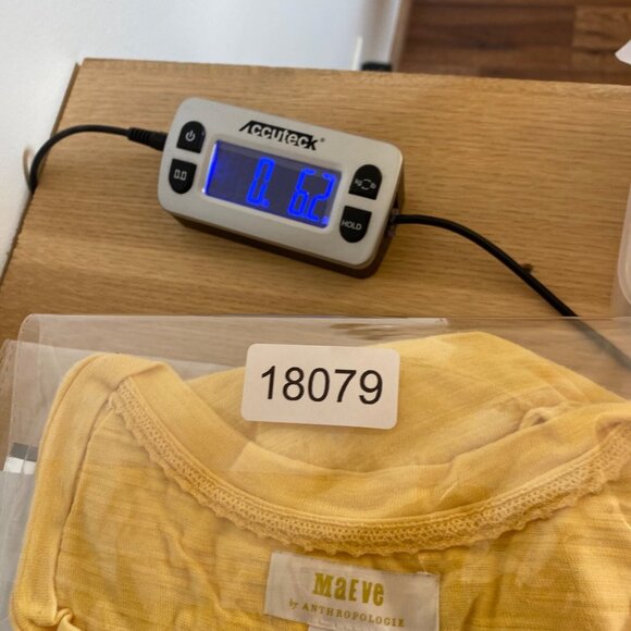 Anthropologie Maeve Top Womens Extra Small Yellow Orchid Ruffle Sleeveless Knit - Picture 10 of 10